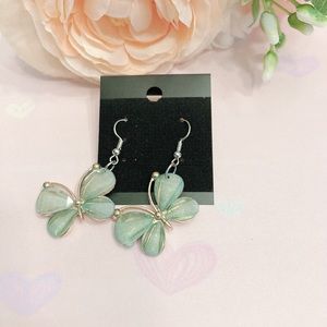 Turquoise butterfly earrings